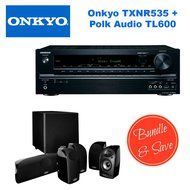 Onkyo TX-NR535 5.2-Channel Network A/V Receiver + Polk Audio 5.1 TL1600 Speaker System