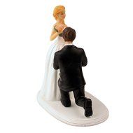 GSPORT Wedding Cake Toppers Bride and Groom Resin Dolls Wedding Decoration 20 pieces Design (K) N19