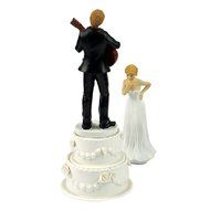 GSPORT Wedding Cake Toppers Bride and Groom Resin Dolls Wedding Decoration 20 pieces Design (K) N21