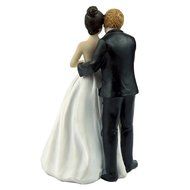 GSPORT Wedding Cake Toppers Bride and Groom Resin Dolls Wedding Decoration 20 pieces Design (K) N24