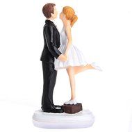 GSPORT Wedding Cake Toppers Bride and Groom Resin Dolls Wedding Decoration 20 pieces Design (K) N26