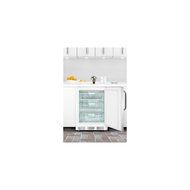 Summit ALF620LBISSTB 24" Built In Undercounter All Freezer with Stainless Steel Door, Lock and