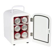 Portable Mini Fridge Cooler and Warmer Auto Car Boat Home Office AC &amp; DC White