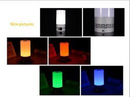 MagiMent Wireless Bluetooth Speakers with Smart Touch LED Mood Lamp Alarm Clock Muisc Player Hands-Free Calls...