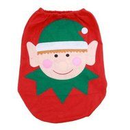 GUAngqi Christmas decoration toilet Set seat cover &amp; rug &amp; tissue box cover set Gift N4