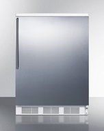 AccuCold FF6BISSHV 24" Built-In Capable Compact All-Refrigerator with 5.5 cu. ft. Capacity Crisper Interior Light...