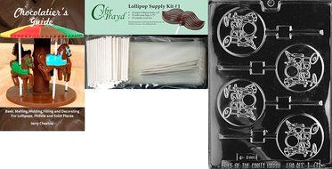 Cybrtrayd J071 Drum Lolly Jobs Chocolate Candy Mold N3