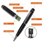 Huston Lowell Multifunction Full Hd 1080p Mini Hidden Pen Camera 5mp Camcorder DVR Video Recorder Surveillance...