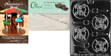 Cybrtrayd J071 Drum Lolly Jobs Chocolate Candy Mold N5