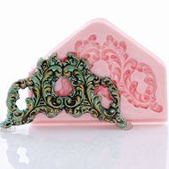 Victorian Filigree Scroll Work Silicone Mold Food Safe Fondant, Gum Paste, Resin, Polymer Clay, Craft, Jewelry... N2