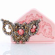 Victorian Filigree Scroll Work Silicone Mold Food Safe Fondant, Gum Paste, Resin, Polymer Clay, Craft, Jewelry... N4