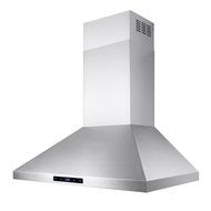AKDY 36" Stainless Steel Wall Mount Powerful Kitchen Range Hood LED Touch Panel N2