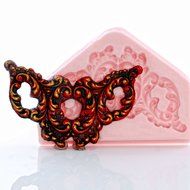 Victorian Filigree Scroll Work Silicone Mold Food Safe Fondant, Gum Paste, Resin, Polymer Clay, Craft, Jewelry... N5