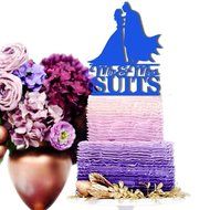 Solid Black #65 Sugar Yeti Brand Made in USA Custom Cake Toppers Mr &amp; Mrs Batman Wedding Cake Toppers Personalized... N3