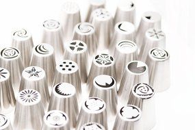 62 Piece Stainless Steel Flower Russian Icing Piping Nozzles Tips N4