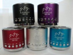 Mini Portable Speaker 3 horses MN 02 with FM (silver) N3