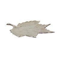 Pampa Bay A-7179-VM Leaves Embossed Leaf Dish, 13.5 by 12", Silver N2
