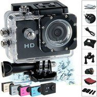 ljersa&reg; Underwater Sports DV A8 SJ4000 Action Diving 30M 98FT Waterproof 720P HD Helmet DVR Camera Black