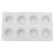 8-Cavity Round Pillow Design Silicone Mousse Cake Mould Cake Mold Silicone Flexible For Mousse Cake Breads Cornbread... N2