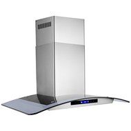 AKDY 36" Stainless Steel Wall Mount Type LED Display Touch Control Panel Kitchen Range Hood w/ Multi-Layer Aluminum... N8
