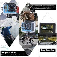 Andoer 4K 30fps/1080P 60fps Full HD 16MP Action Camera Waterproof 30m WiFi 2.0"LCD Sports Helmet Bike DV Cam Camcorder... N18