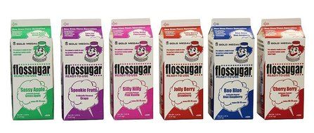 Cotton Candy Sugar Floss Mix Flavors, Case of 6-1/2 Gallon Cartons