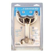 Westinghouse 7740900 52 inch Brushed Nickel Finish Replacement Fan Blade Arms, Five Pack N7