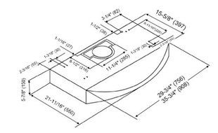 KOBE Range Hoods CHX3830SQB-2 Contemporary Brillia 30" Under Cabinet Range Hood, 3-Speed, 650 CFM, LED Lights,... N2