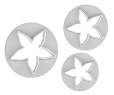 niceeshop(TM) 1 Set Of 3 Pcs Flower Calyx Sugarcraft Cake Icing Decorating Plunger Cutter