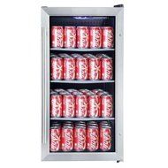 Vissani 17 in. Wide 90 cans Beverage Cooler in Stainless Steel N2