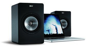 KEF X300A Wireless Digital Hi-Fi Speaker System - Gunmetal Grey (Pair)