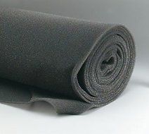 Air filter, foam roll, 20&quot; x 300&quot; x 1/4&quot;