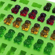 Candy Silicone Molds &amp; Ice Cube Trays, SENHAI 3 Pack Gumdrop Jelly Molds, Chocolate Molds, 153 Gummy Bear Candy... N7