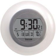 TAYLOR 1750 Atomic Wall Clock with Thermometer consumer electronics