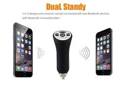 Bluetooth FM Transmitter, Elobeth Car Charger With Bluetooth Adapter Hands-free AUX Cable, Car Bluetooth Receiver