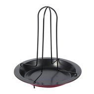 Chicken Roaster, Non-Stick Vertical Poultry Chicken Roaster Chicken Cooker Rack With Bowl Baking Pan Barbecue... N4