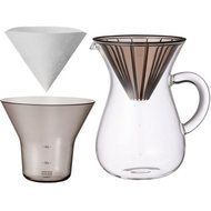 Carafe Coffee Set by Kinto Japan for "Slow" Coffee with Extra Filters (Total of 80 Filters) N5