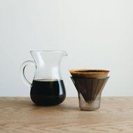 Carafe Coffee Set by Kinto Japan for "Slow" Coffee with Extra Filters (Total of 80 Filters) N6