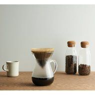 Carafe Coffee Set by Kinto Japan for "Slow" Coffee with Extra Filters (Total of 80 Filters) N7