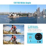 Andoer&reg; Camera 2&quot; Ultra HD LCD 4K 25FPS Full HD 1080P 60FPS Action Video camera Wifi Cam 16MP 170&deg; Wide-Angle... N3
