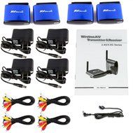 PAKITE PAT-530 5.8GHz Wireless Audio Video Transmitter and Receiver 200M with IR Extender for Controlling DVD... N2