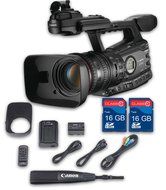 Canon XF305 HD Professional Camcorder + 2 PC 16 GB Memory Cards + All Manufacturer Accessories