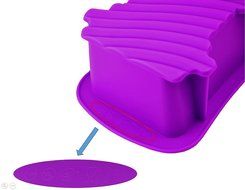 Walfos Nonstick Silicone Bread and Loaf Pan Set of 2, No odor, Easy baking mold for Homemade Cakes, Breads, Meatloaf...