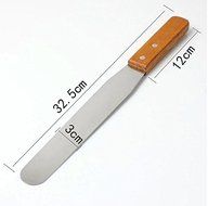 8 inch Bread Spatula Wooden Handle Stainless Steel Spatula Baking &amp; Pastry Tools Kitchenware N2