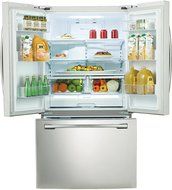 Samsung RF261BEAEWW 25.5 Cu. Ft. White French Door Refrigerator - Energy Star N2
