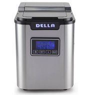 Della Electric Ice Maker Machine Express 26lbs/ Day with LCD Display Clock, Timer, Status -Stainless Steel