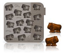 Siliconezone My Animals Collection 6.9" Non-Stick Silicone Panda Chocolate Mold, Green N10