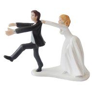 GSPORT Wedding Cake Toppers Bride and Groom Resin Dolls Wedding Decoration 20 pieces Design (K) N30
