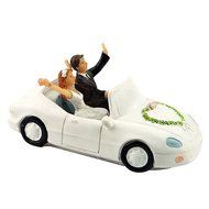 GSPORT Wedding Cake Toppers Bride and Groom Resin Dolls Wedding Decoration 20 pieces Design (K) N31