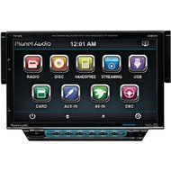 PLANET AUDIO P9742B 7&quot; Single-DIN In-Dash Motorized Slide-down Touchscreen DVD Receiver (with...